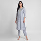 Solid V-Neck Ethnic Sets