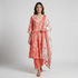 Printed V-Neck Kurta with Pant and Dupatta Set