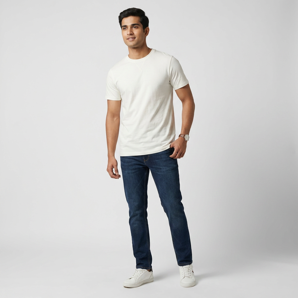 Double Dyed Crew Cotton Plus T-Shirt