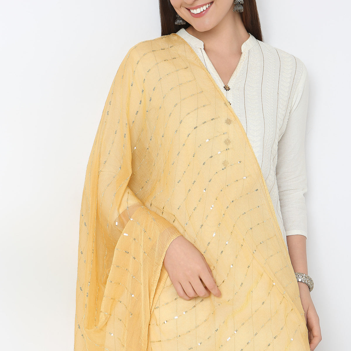 Nylon Embellished Dupatta