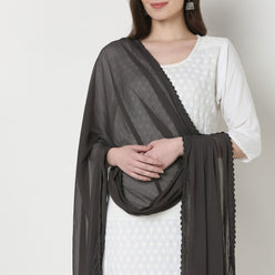 4 Side Lace Chiffon Dupatta