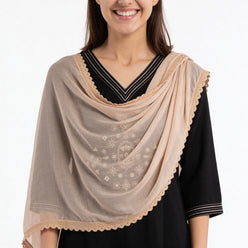 4 Side Lace Chiffon Dupatta