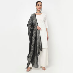 Foil Printed Chiffon Dupatta