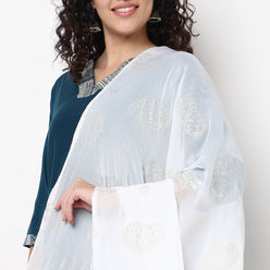 Foil Printed Chiffon Dupatta