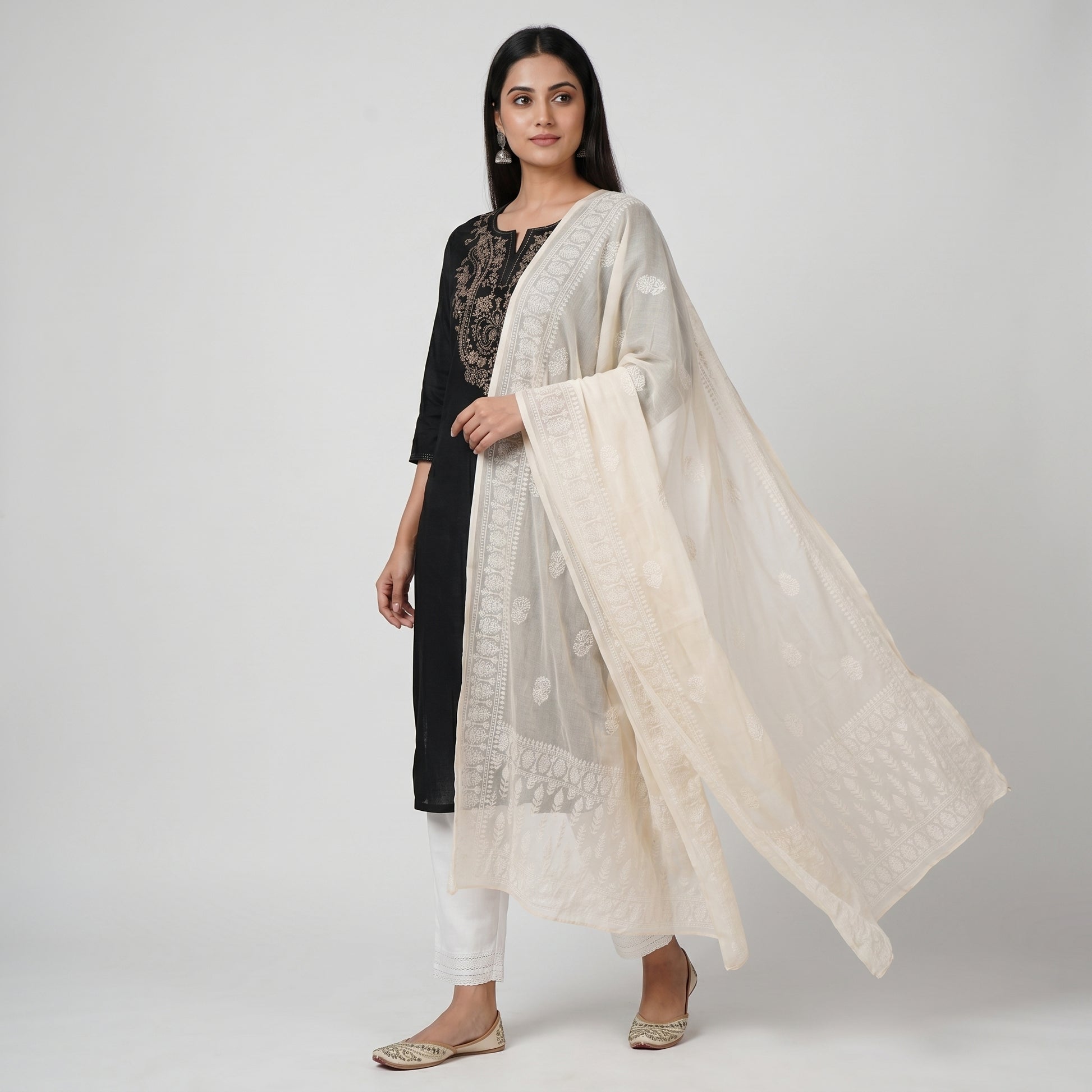 Khadi Printed Chiffon Dupatta
