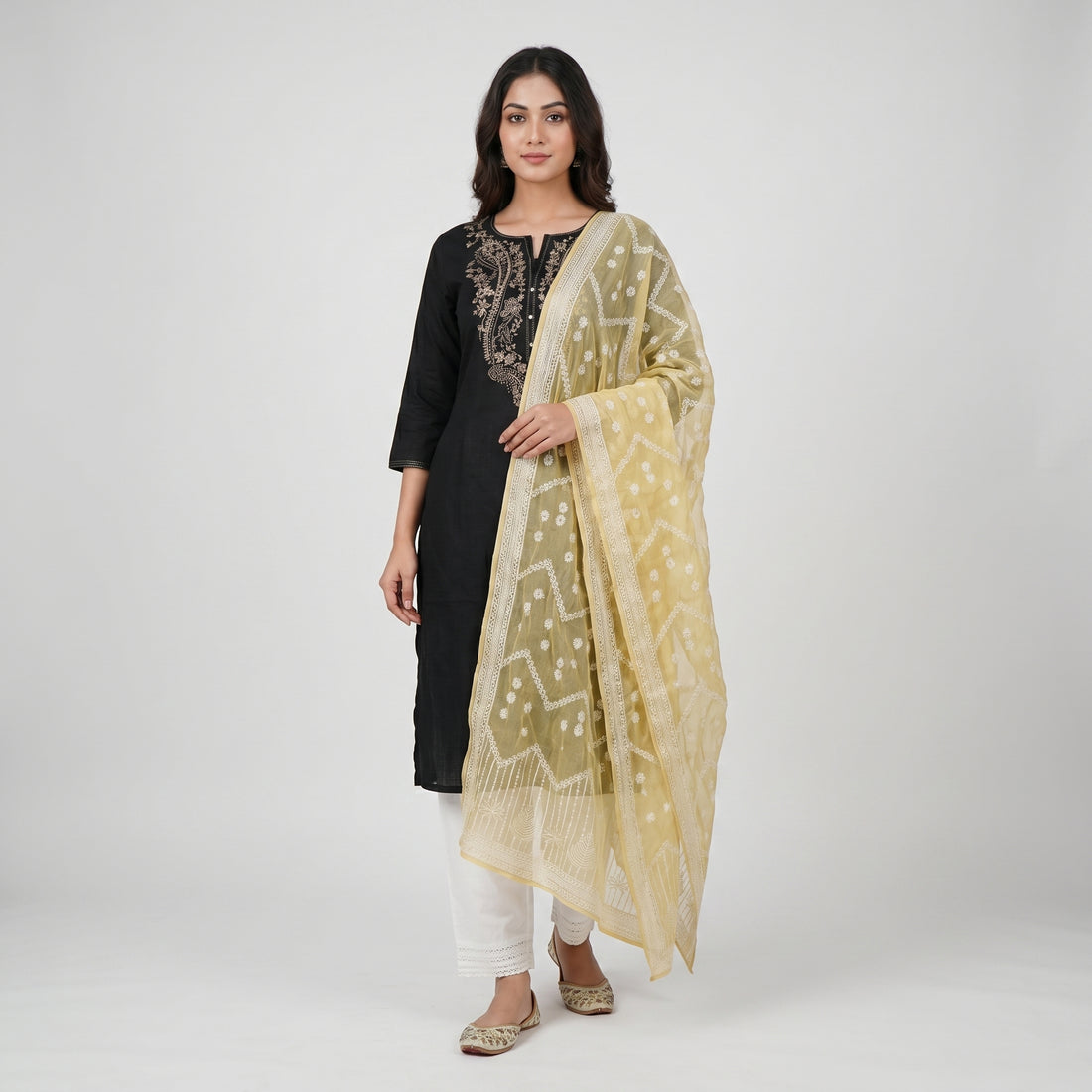 Khadi Printed Chiffon Dupatta