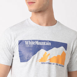 White Mountain Graphic Crew Neck T-Shirt