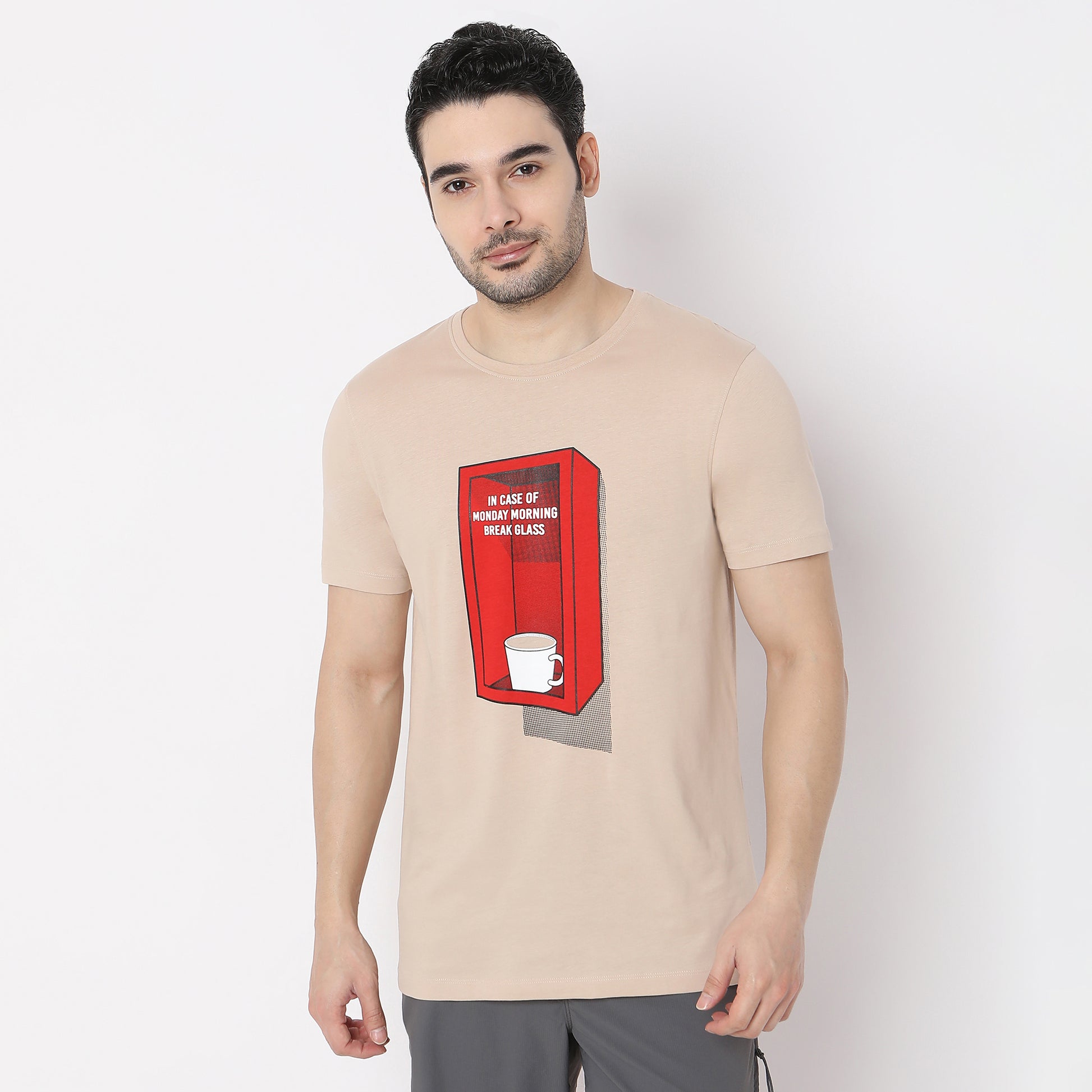 Graphic Crew Neck Modern Home T-Shirt