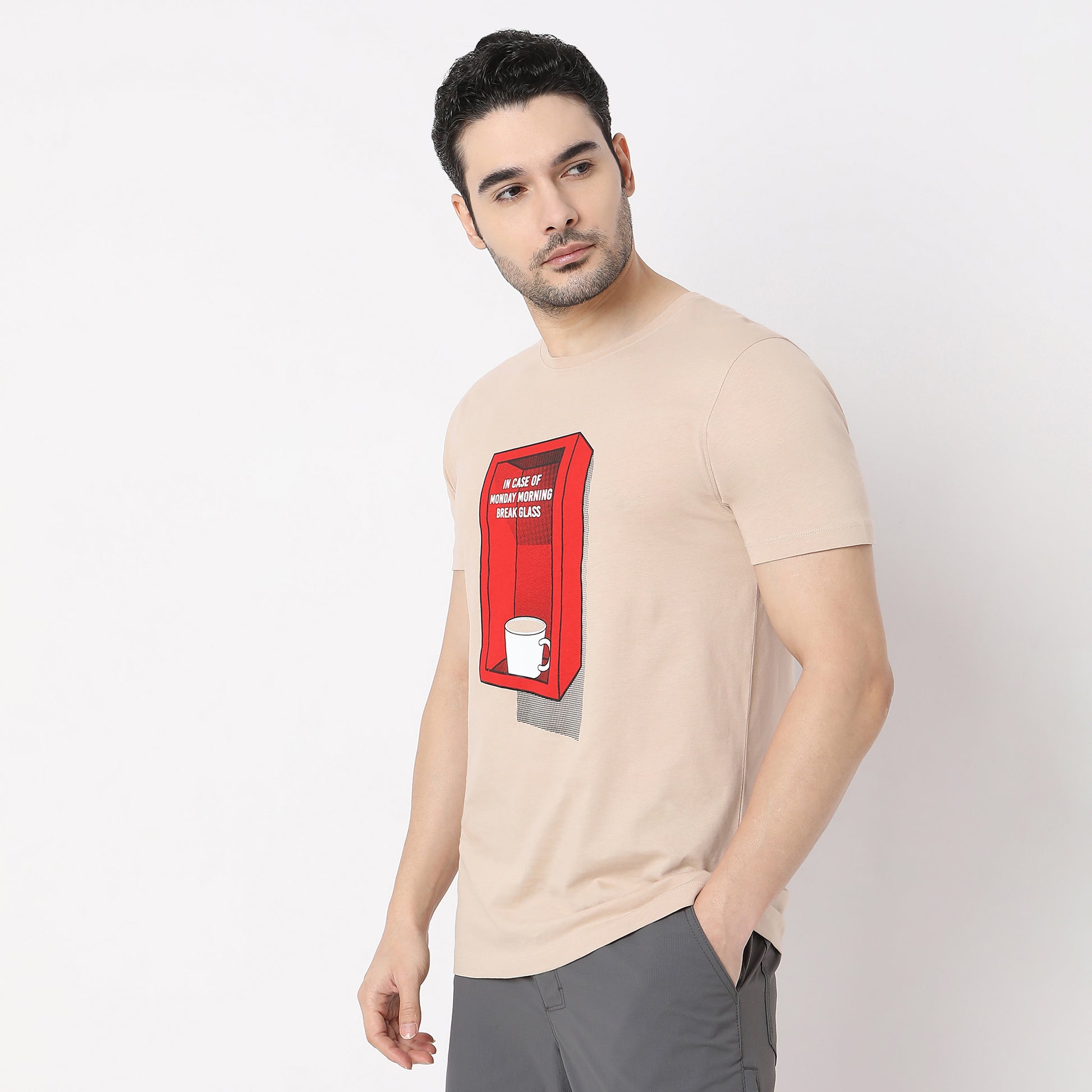 Graphic Crew Neck Modern Home T-Shirt