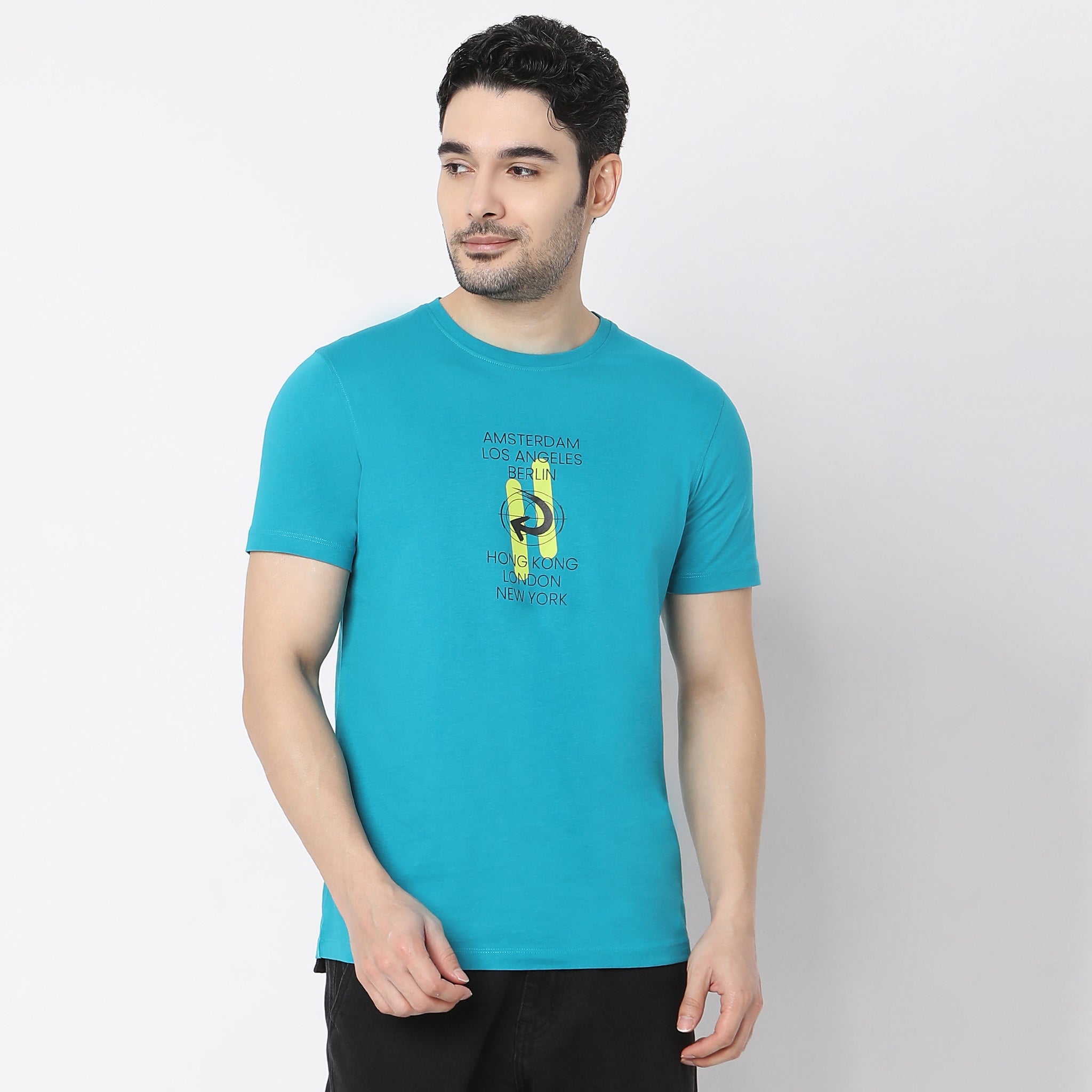 Graphic Crew Neck Modern Home T-Shirt
