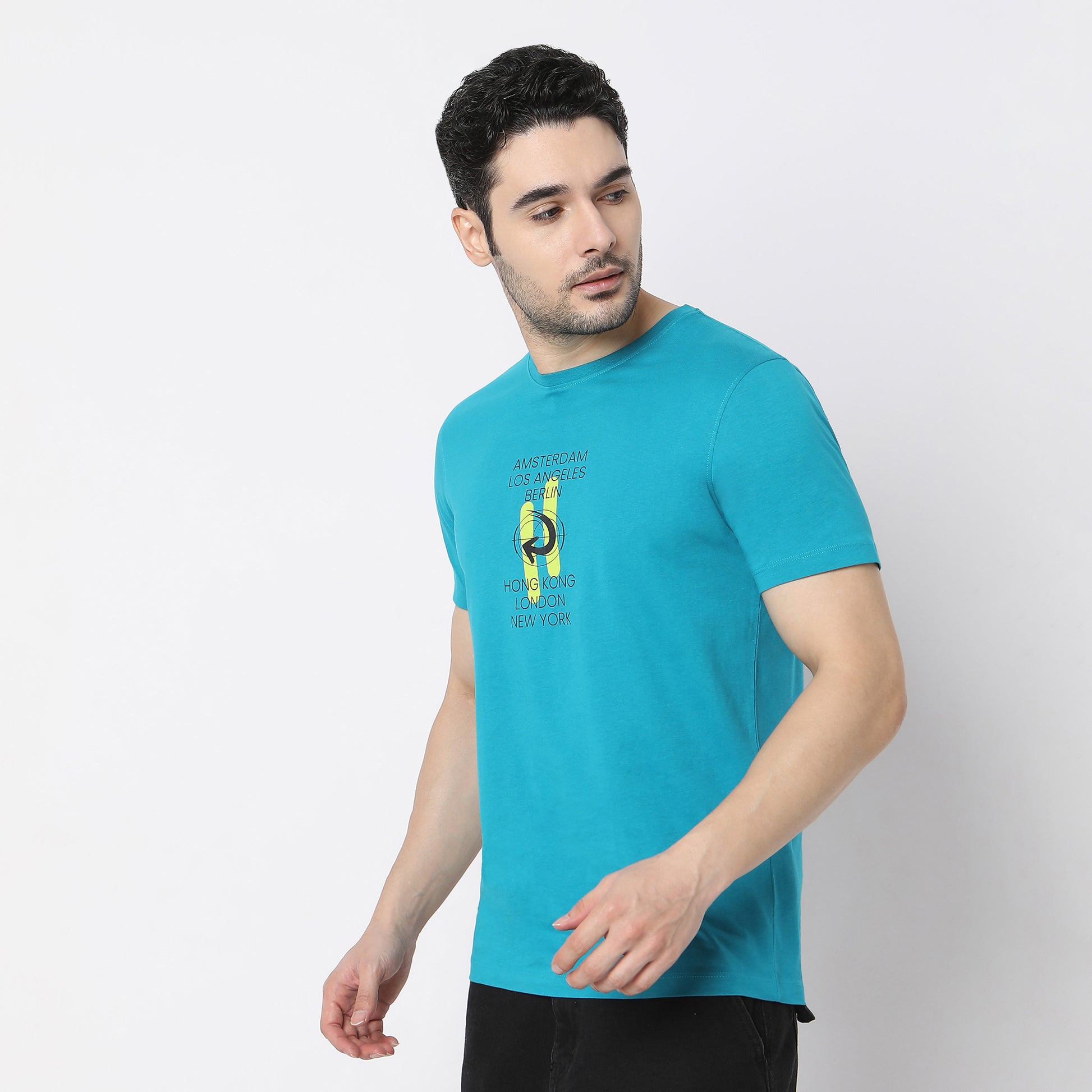 Graphic Crew Neck Modern Home T-Shirt