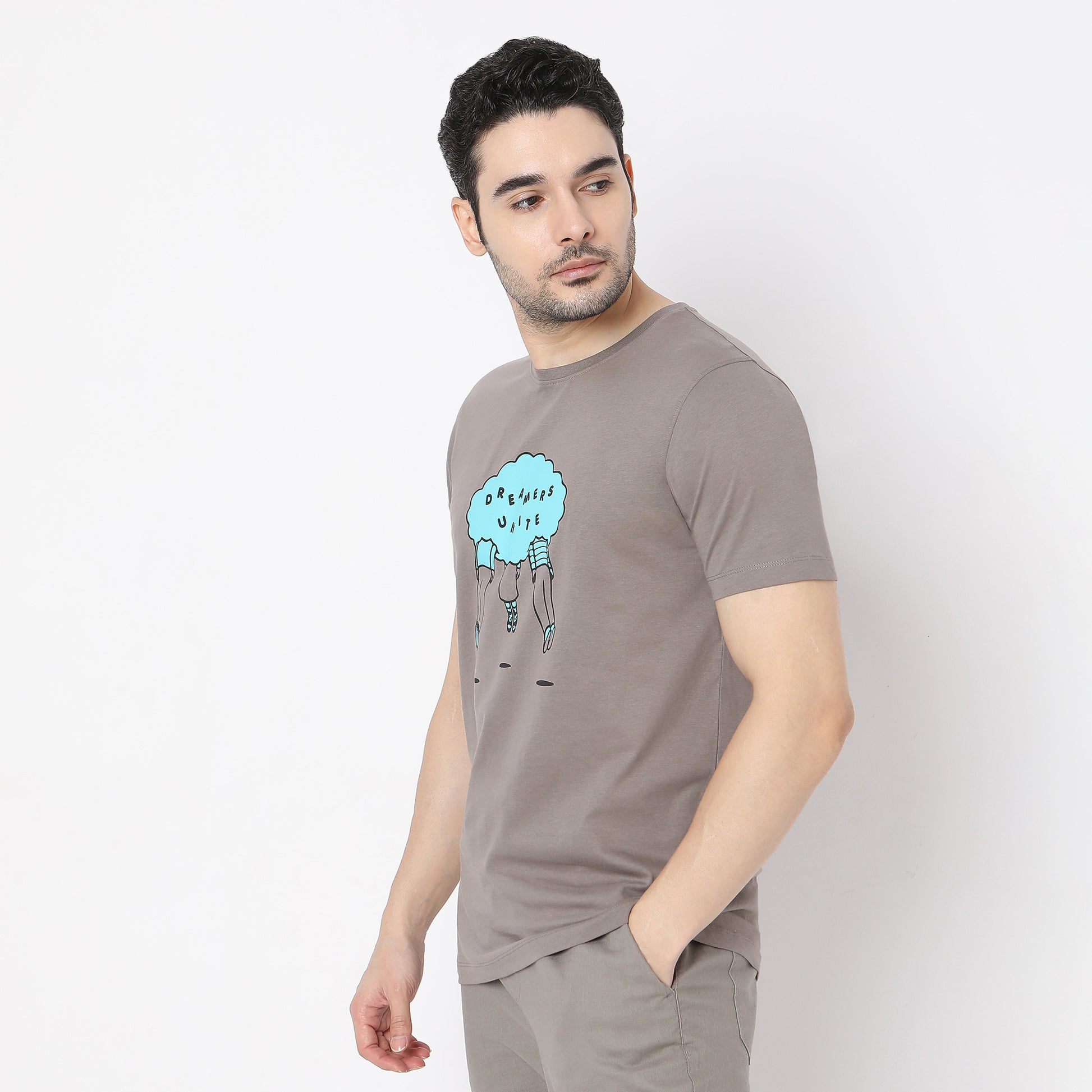 Graphic Crew Neck Modern Home T-Shirt