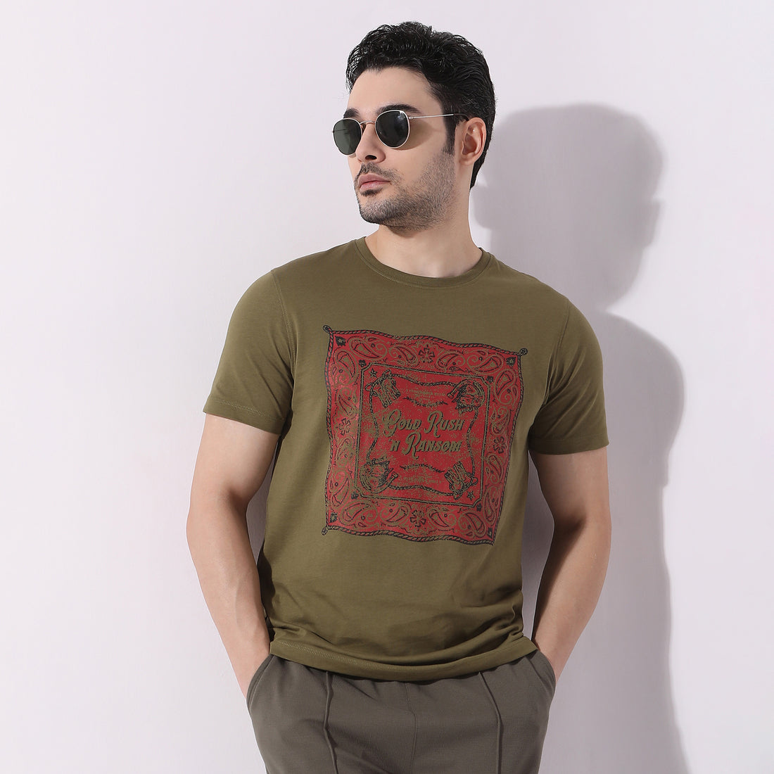 Graphic Crew Neck Modern Home T-Shirt
