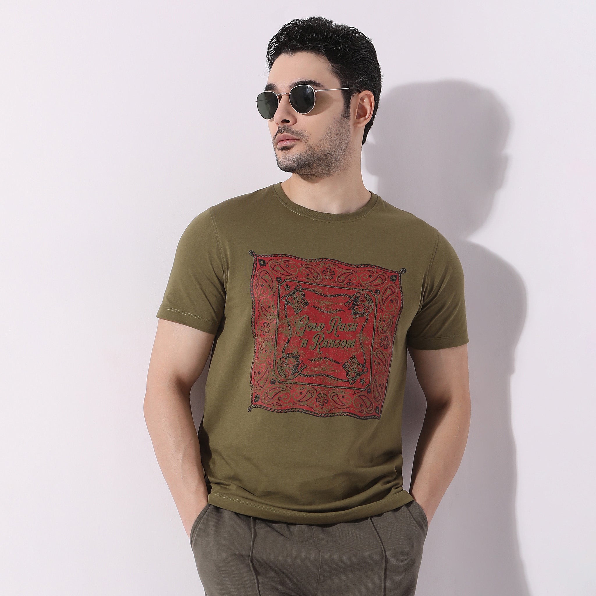 Graphic Crew Neck Modern Home T-Shirt