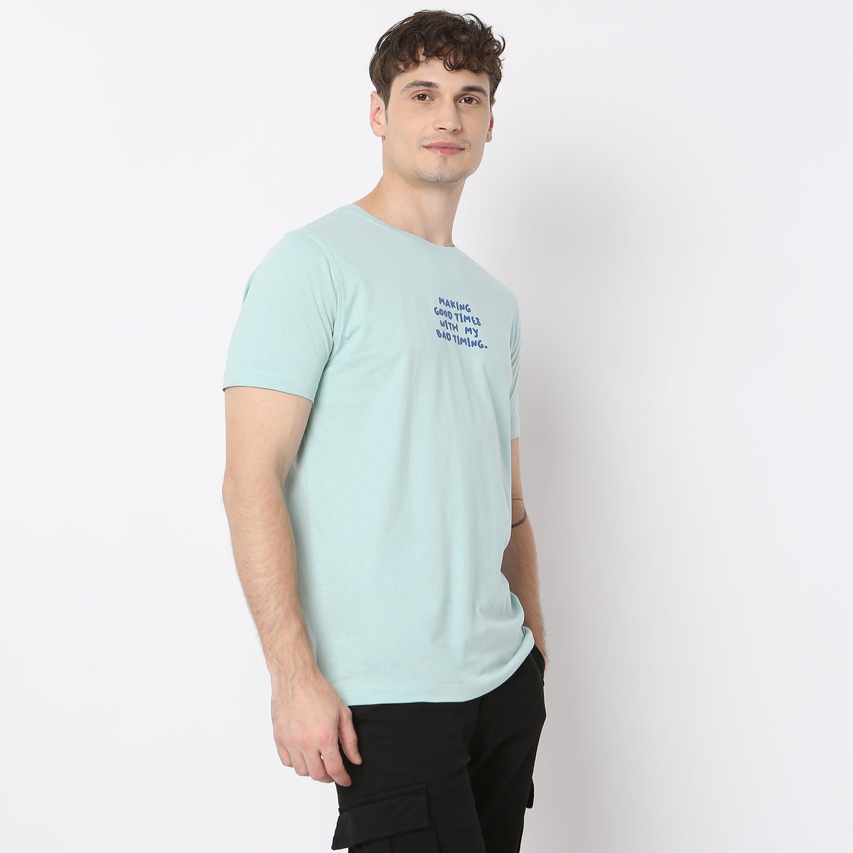 Modern Home Graphic Crew Neck T-Shirt