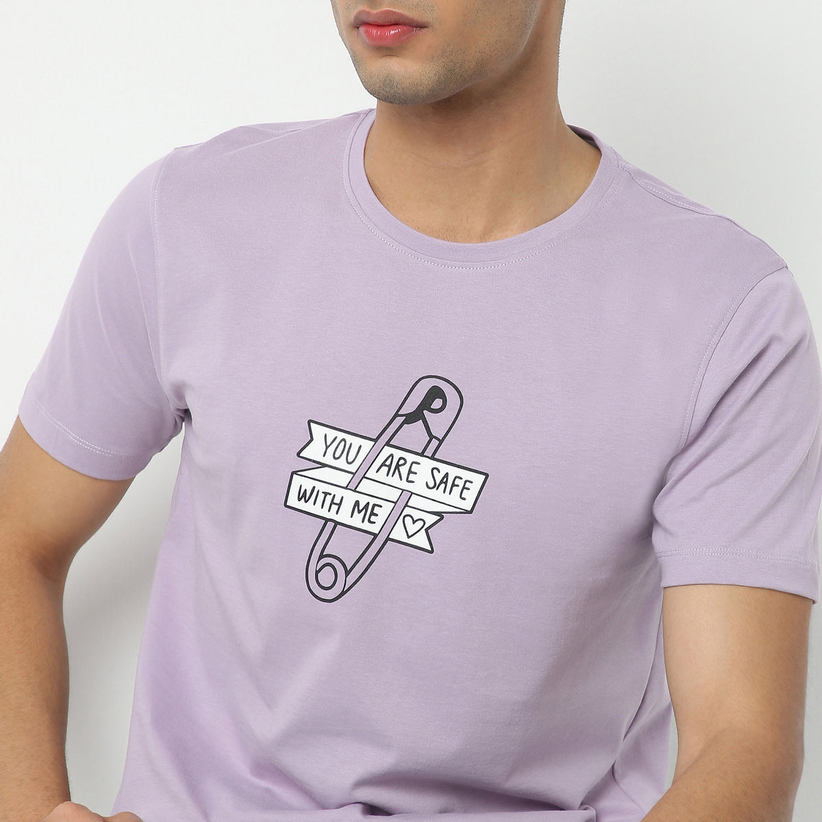 Regular Fit Graphic Crew Neck Regular Length T-Shirt