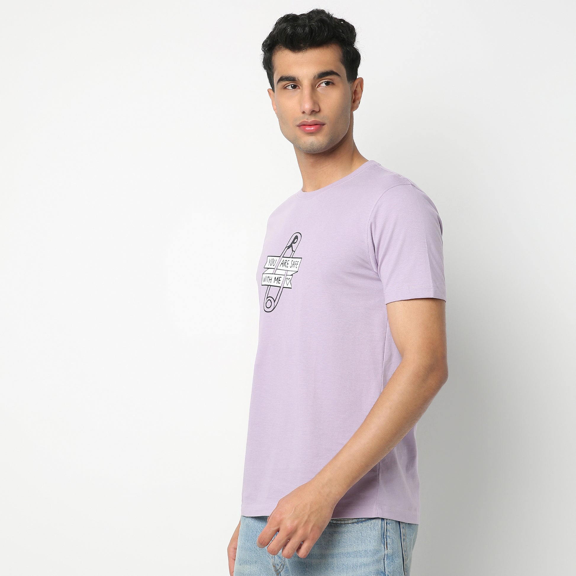 Regular Fit Graphic Crew Neck Regular Length T-Shirt