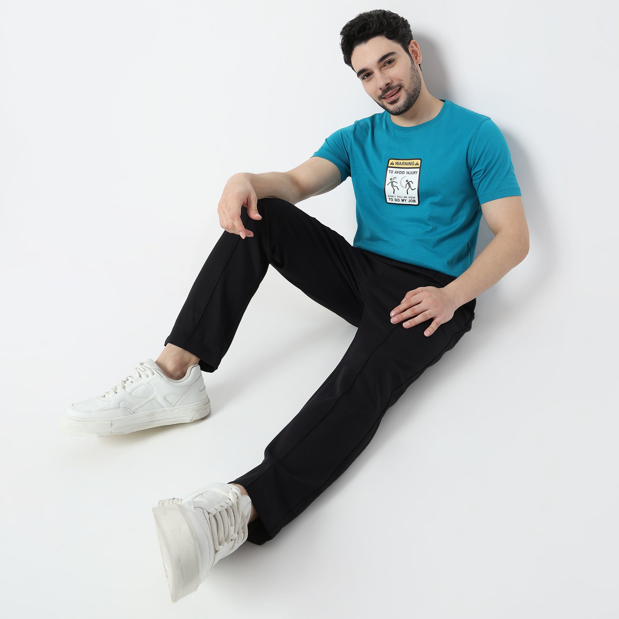 Regular Fit Graphic Crew Neck T-Shirt