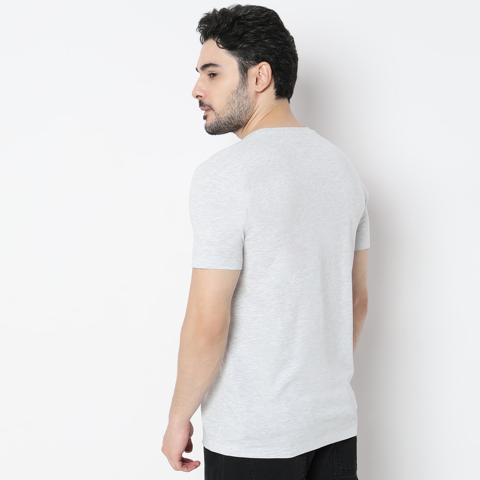 Regular Fit Graphic Crew Neck T-Shirt