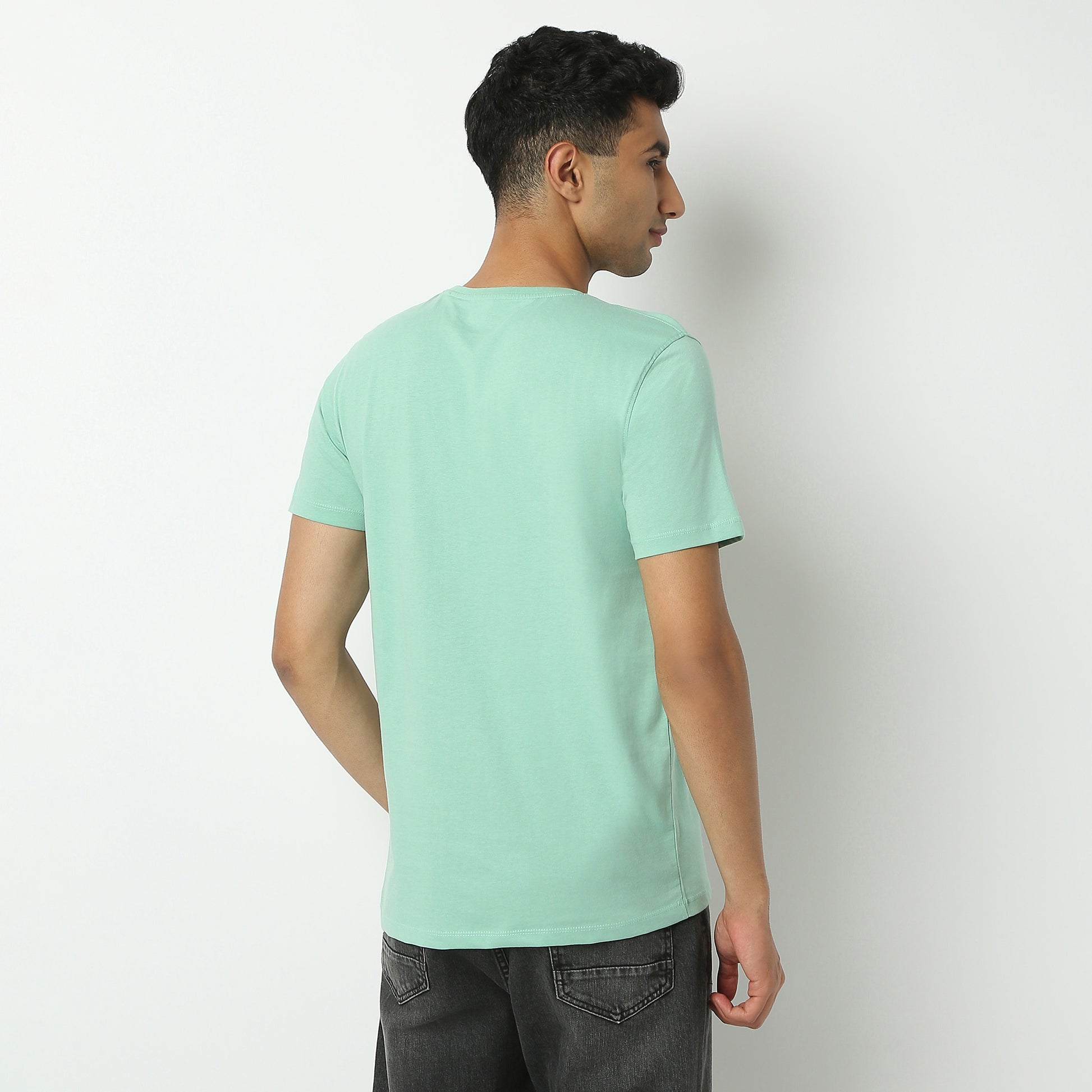 Regular Fit Graphic Crew Neck T-Shirt