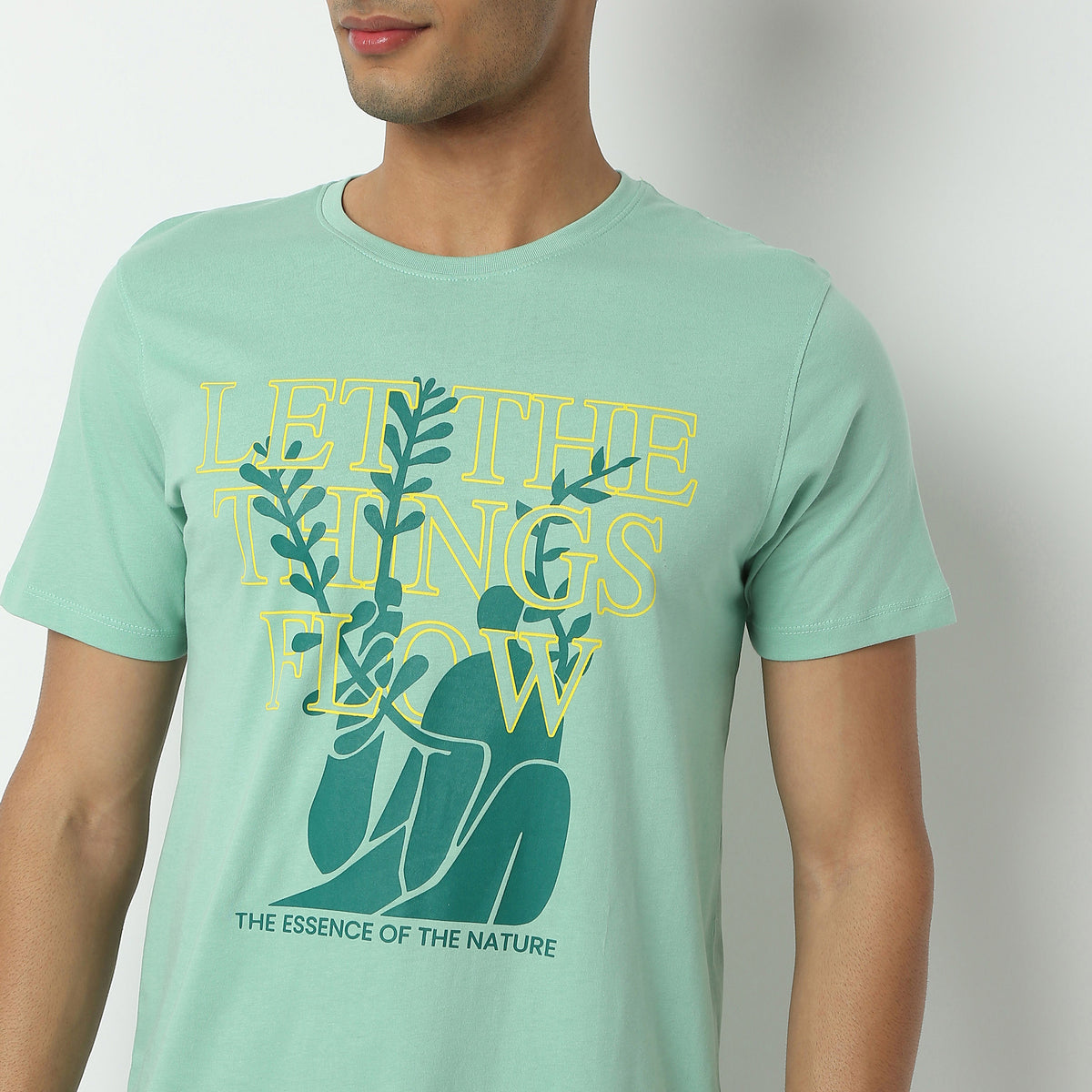 Regular Fit Graphic Crew Neck T-Shirt