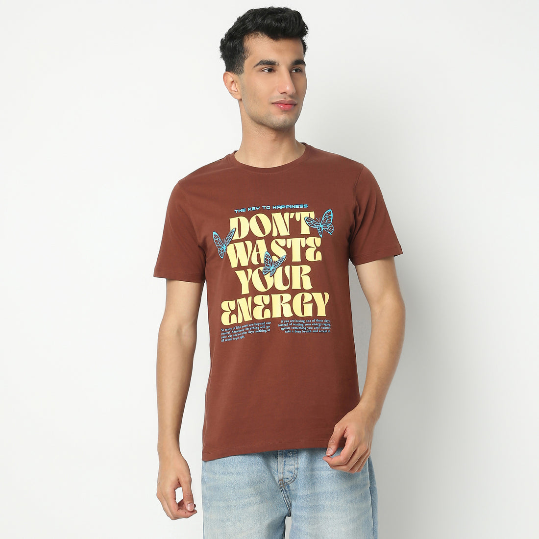 Regular Fit Graphic Crew Neck Regular Length T-Shirt