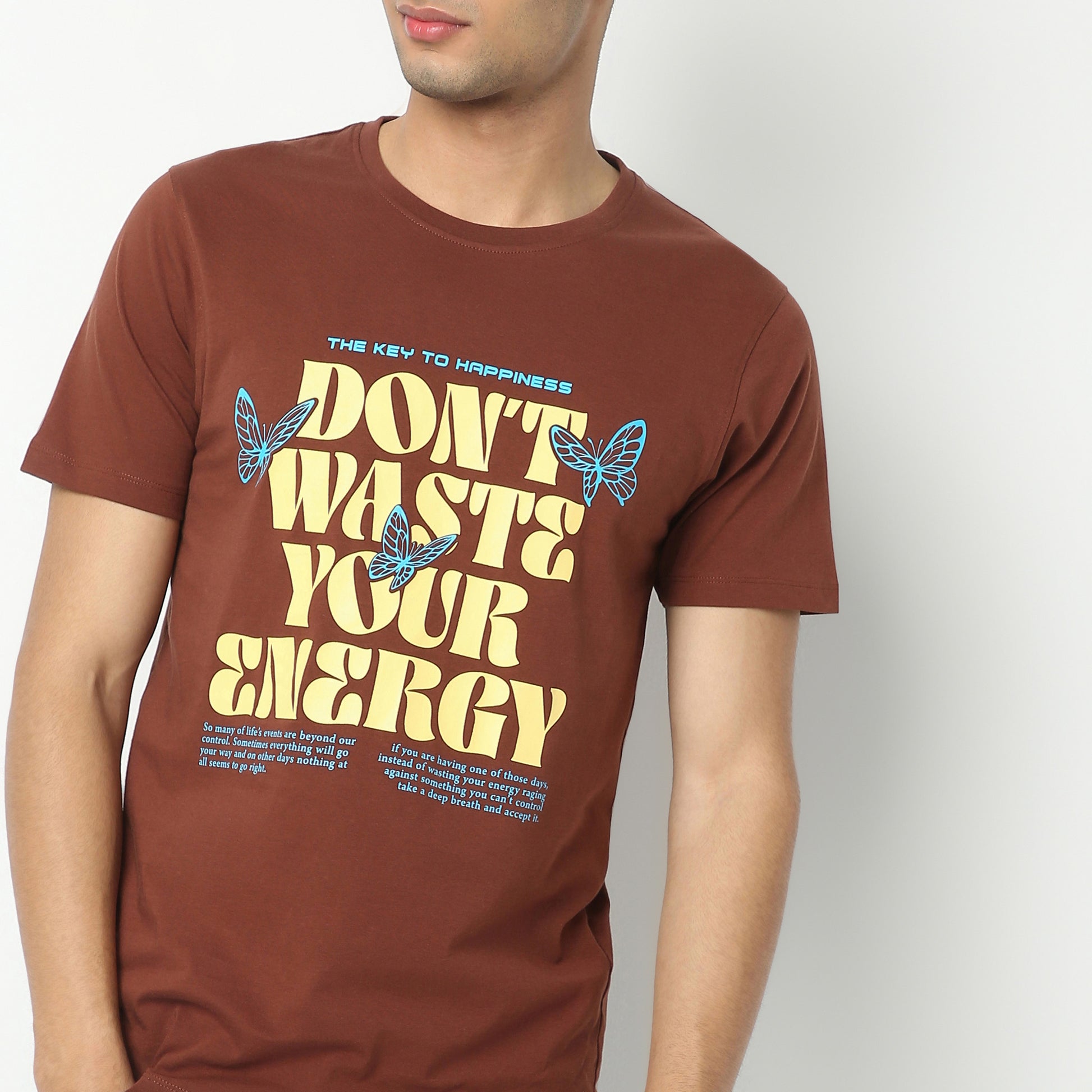 Regular Fit Graphic Crew Neck Regular Length T-Shirt