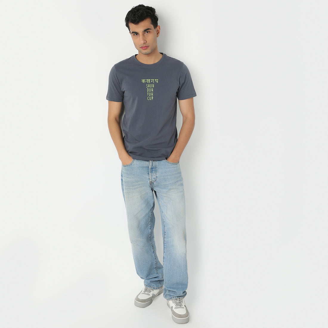 Regular Fit Graphic Crew Neck Regular Length T-Shirt