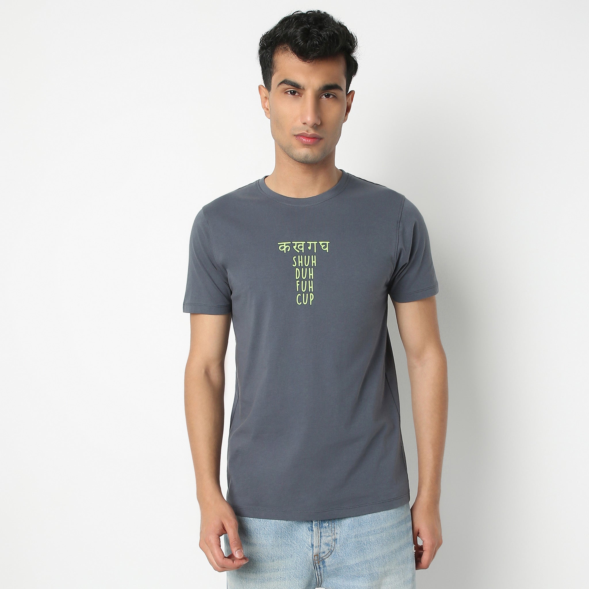 Regular Fit Graphic Crew Neck Regular Length T-Shirt