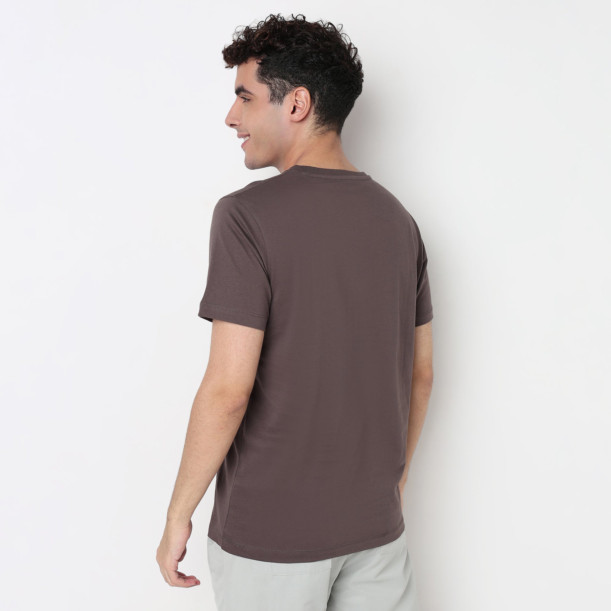 Buy Men Regular Fit Graphic Half Sleeve T-Shirt  - Style Union