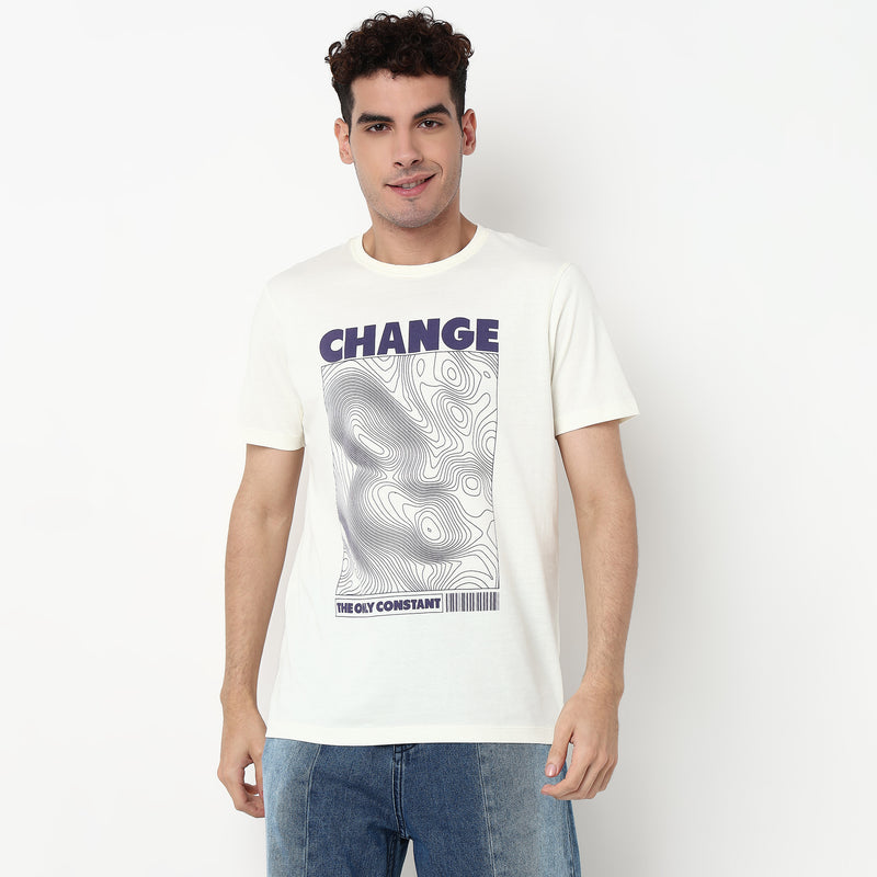 Graphic Cotton Fabric T-Shirt