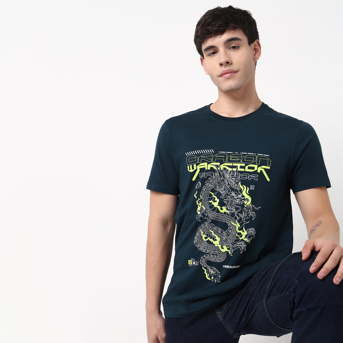 Order Now Men Graphic Crew Neck Regular Fit Casual Wear Graphitee by Style Union