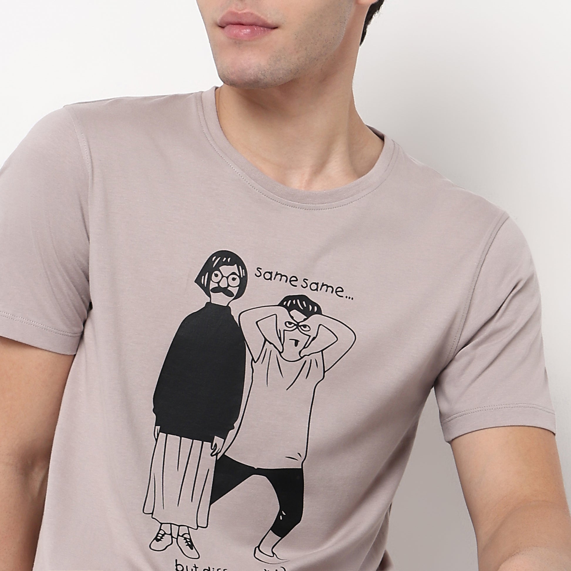 Crew Neck Cotton Graphitee