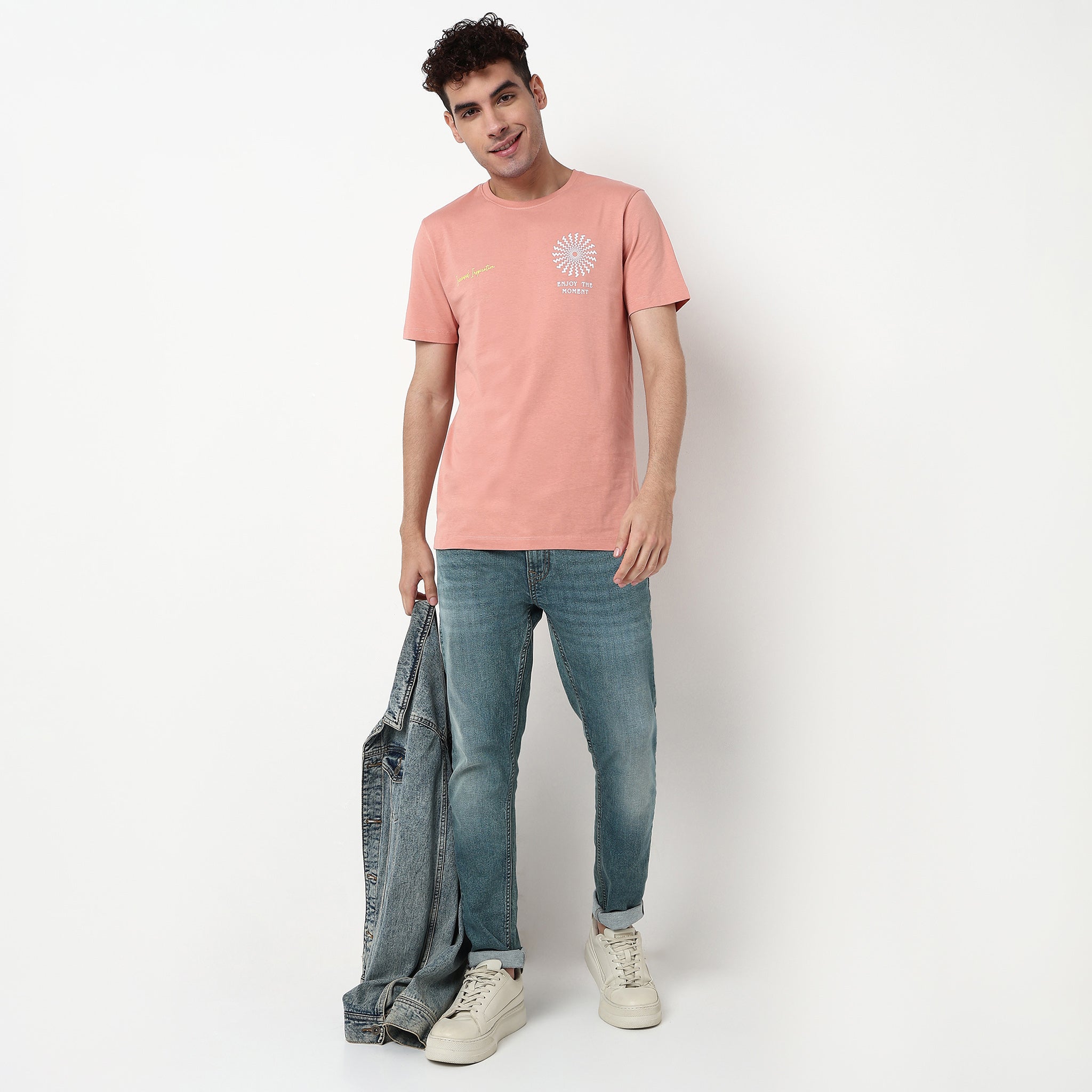 Graphic Cotton Fabric T-Shirt