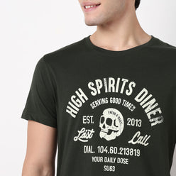 Order Now Men Graphic Crew Neck Regular Fit Casual Wear Graphitee by Style Union