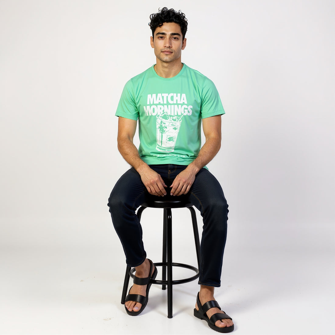 Cotton Crew Neck Graphitee
