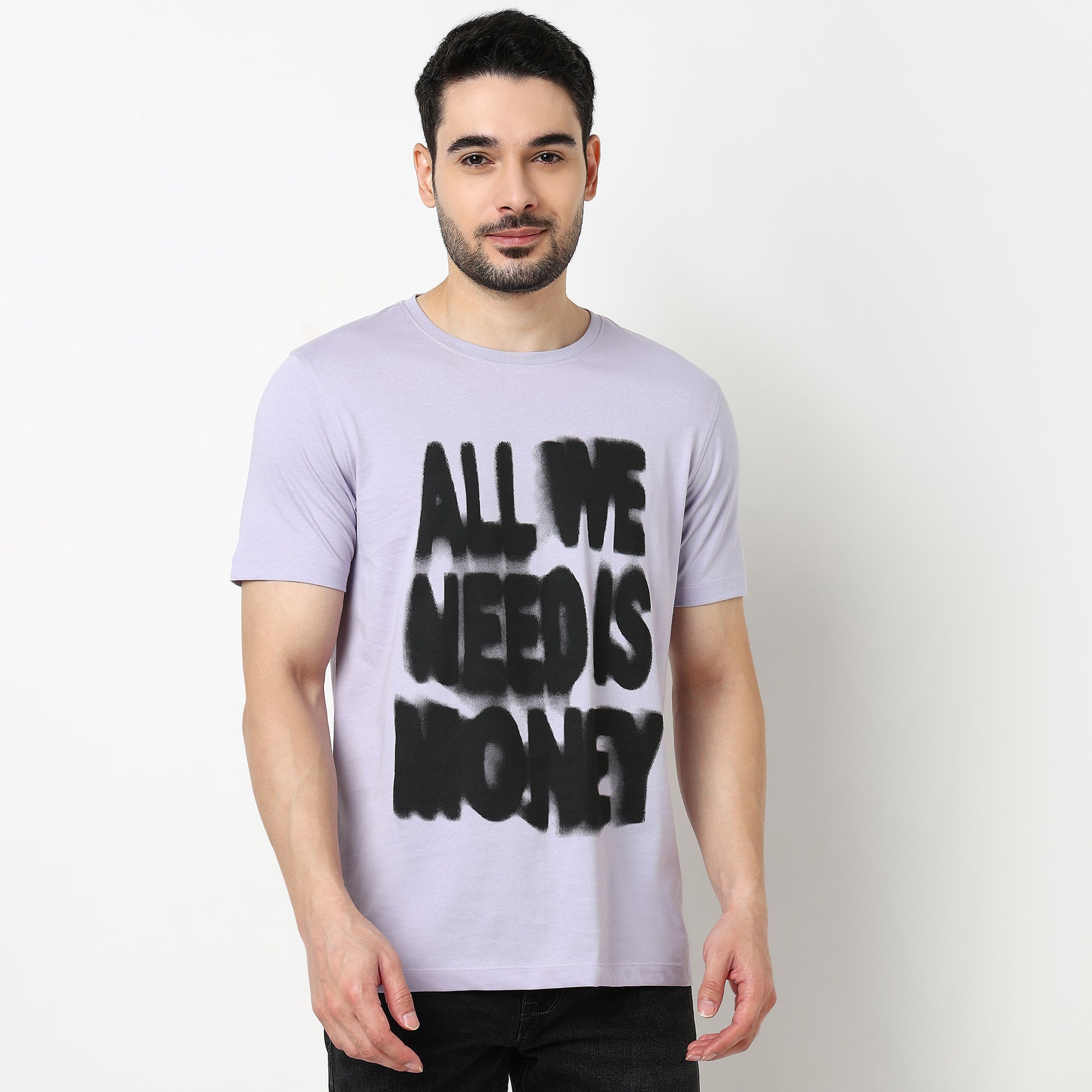 Crew Neck Cotton Graphitee