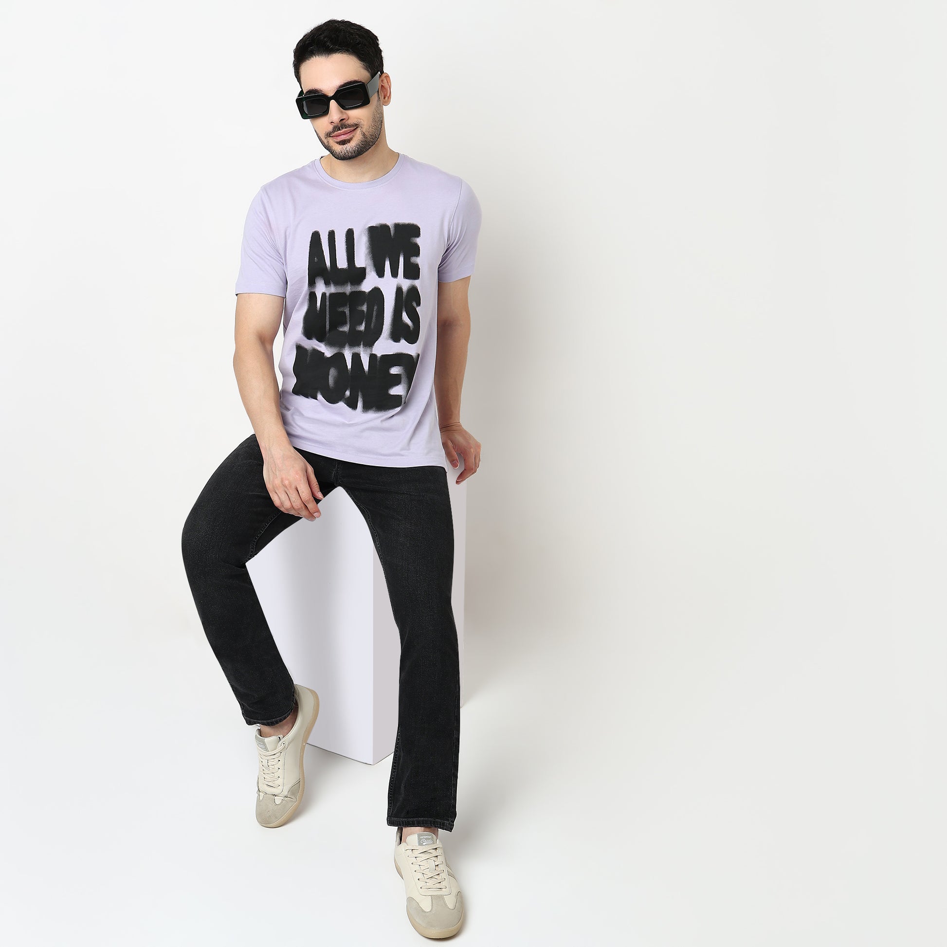 Crew Neck Cotton Graphitee