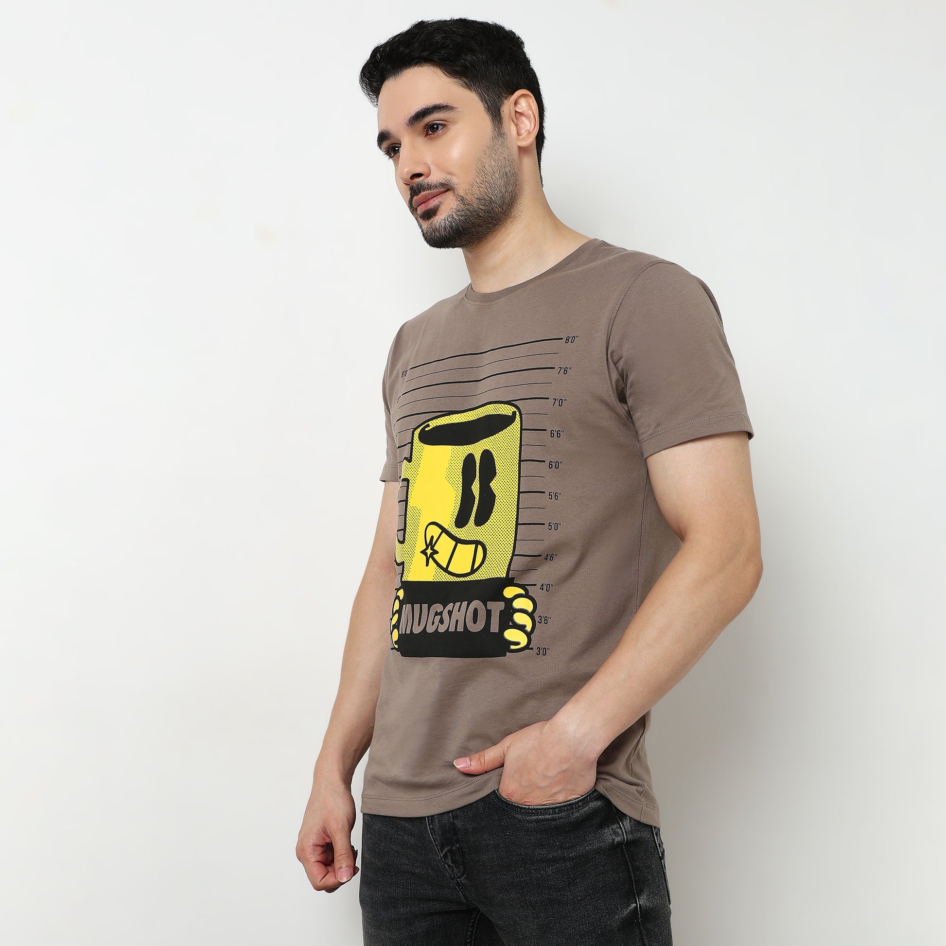 Crew Neck Cotton Graphitee