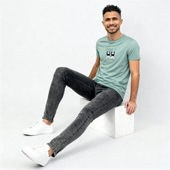 Cotton Crew Neck Graphitee