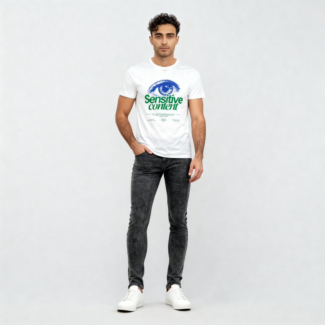 Cotton Crew Neck Graphitee