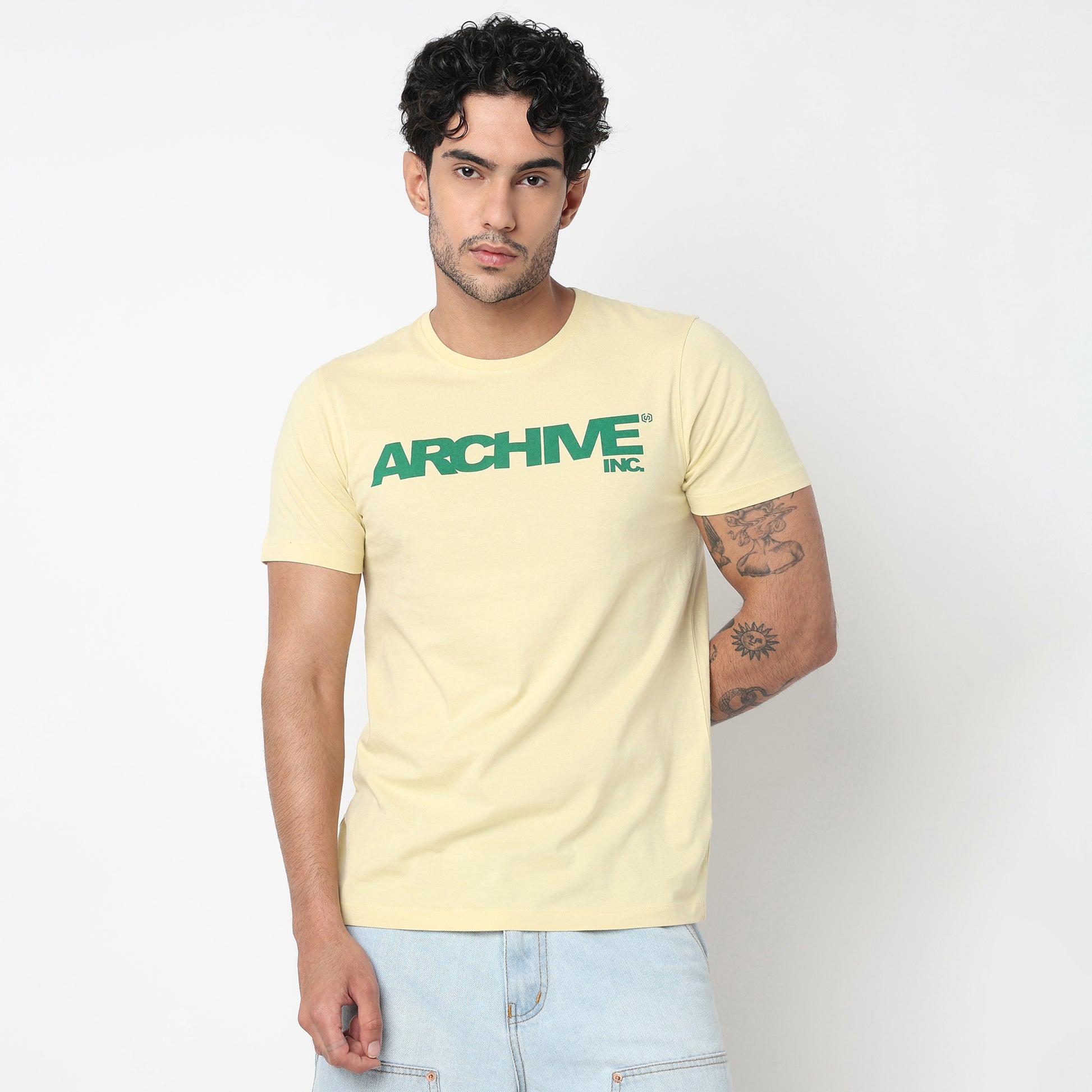 Cotton Crew Neck Graphitee