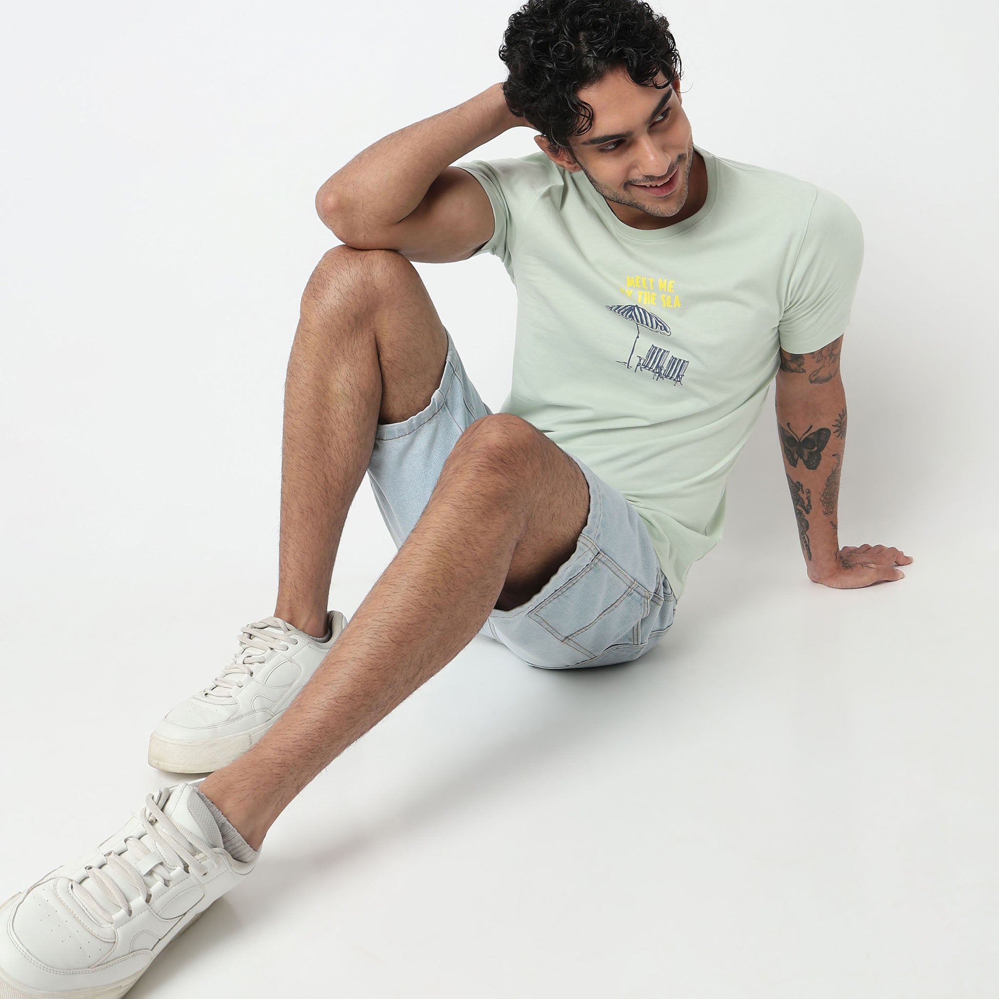 Cotton Crew Neck Graphitee