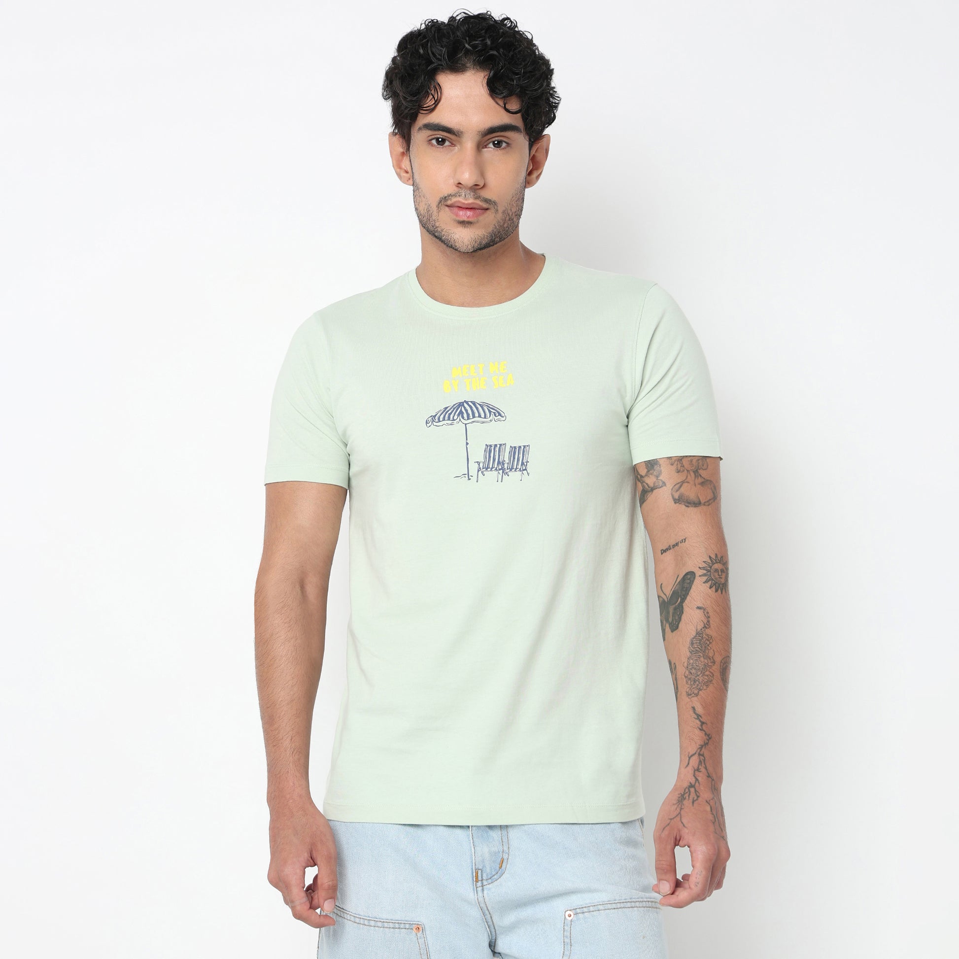 Cotton Crew Neck Graphitee