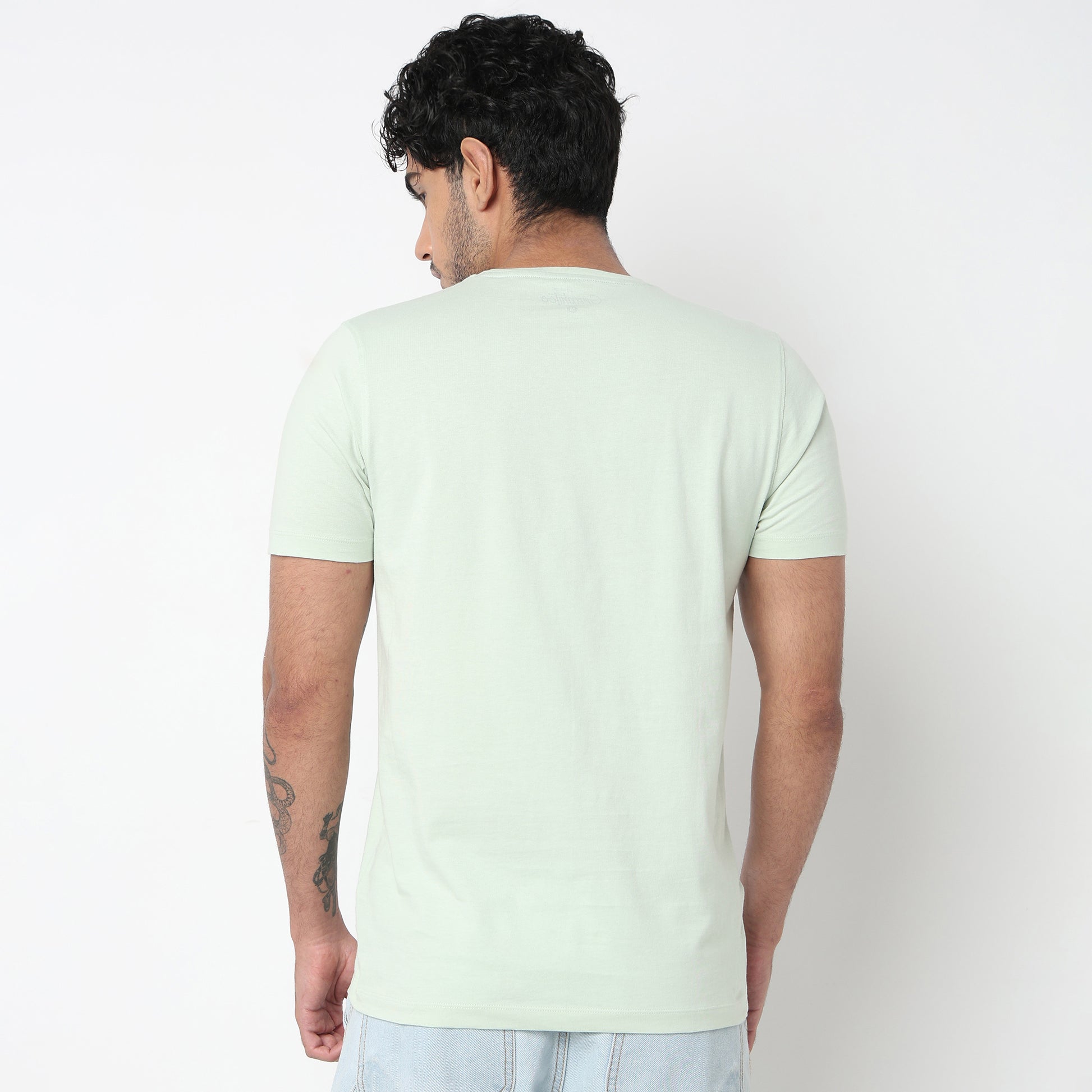 Cotton Crew Neck Graphitee