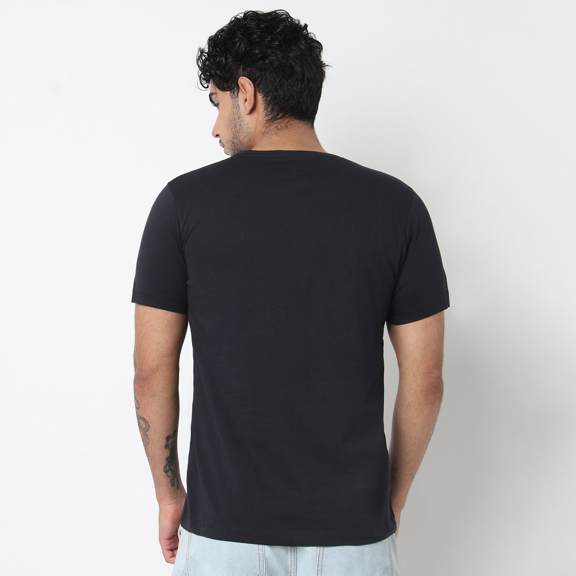 Cotton Crew Neck Graphitee