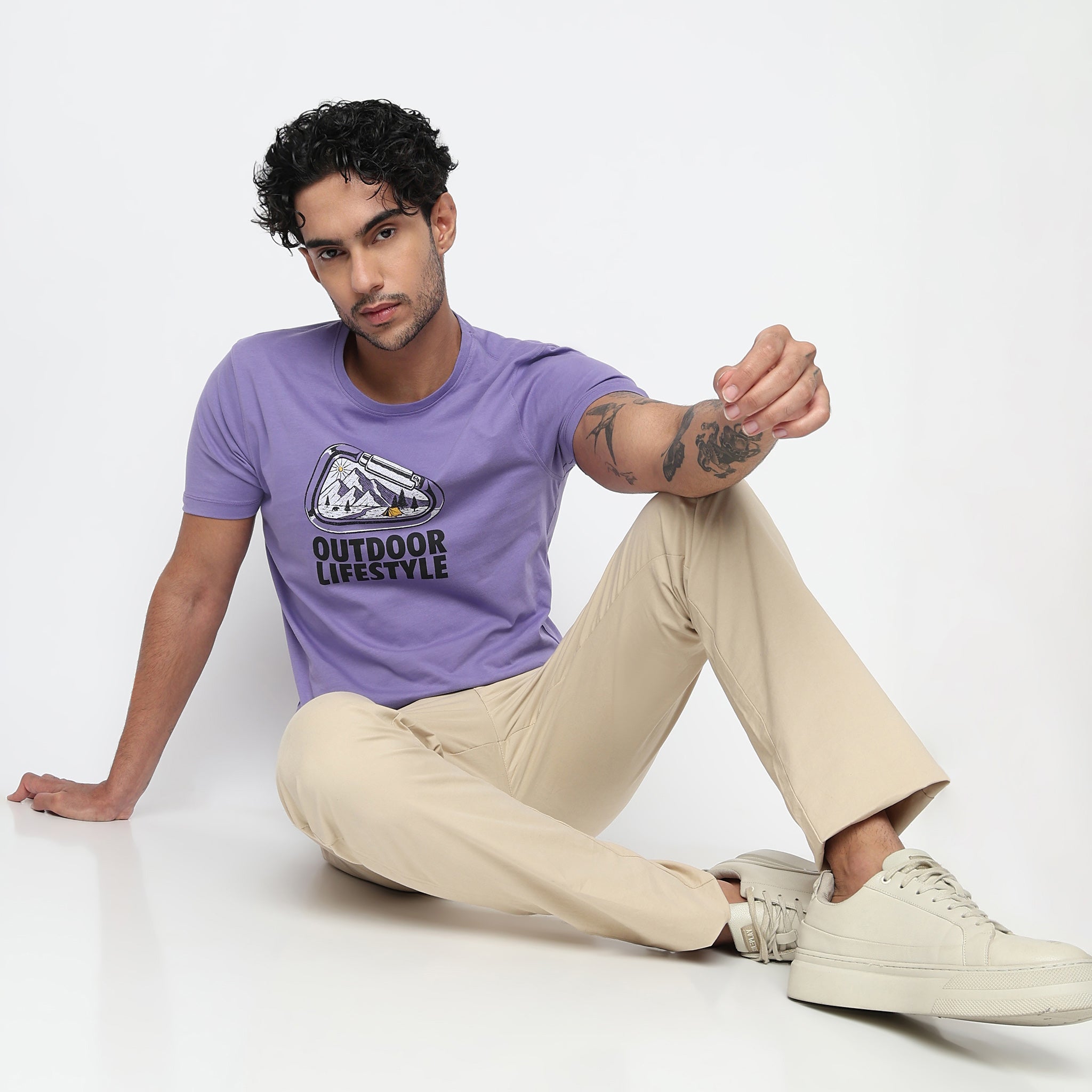 Cotton Crew Neck Graphitee