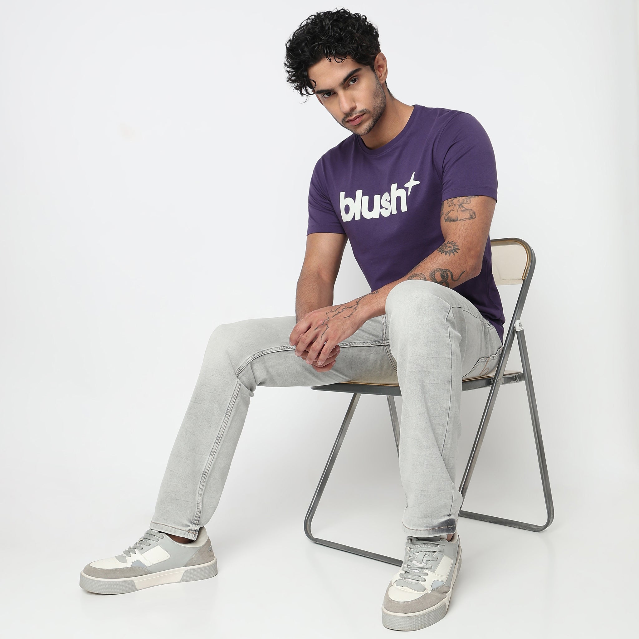 Cotton Crew Neck Graphitee