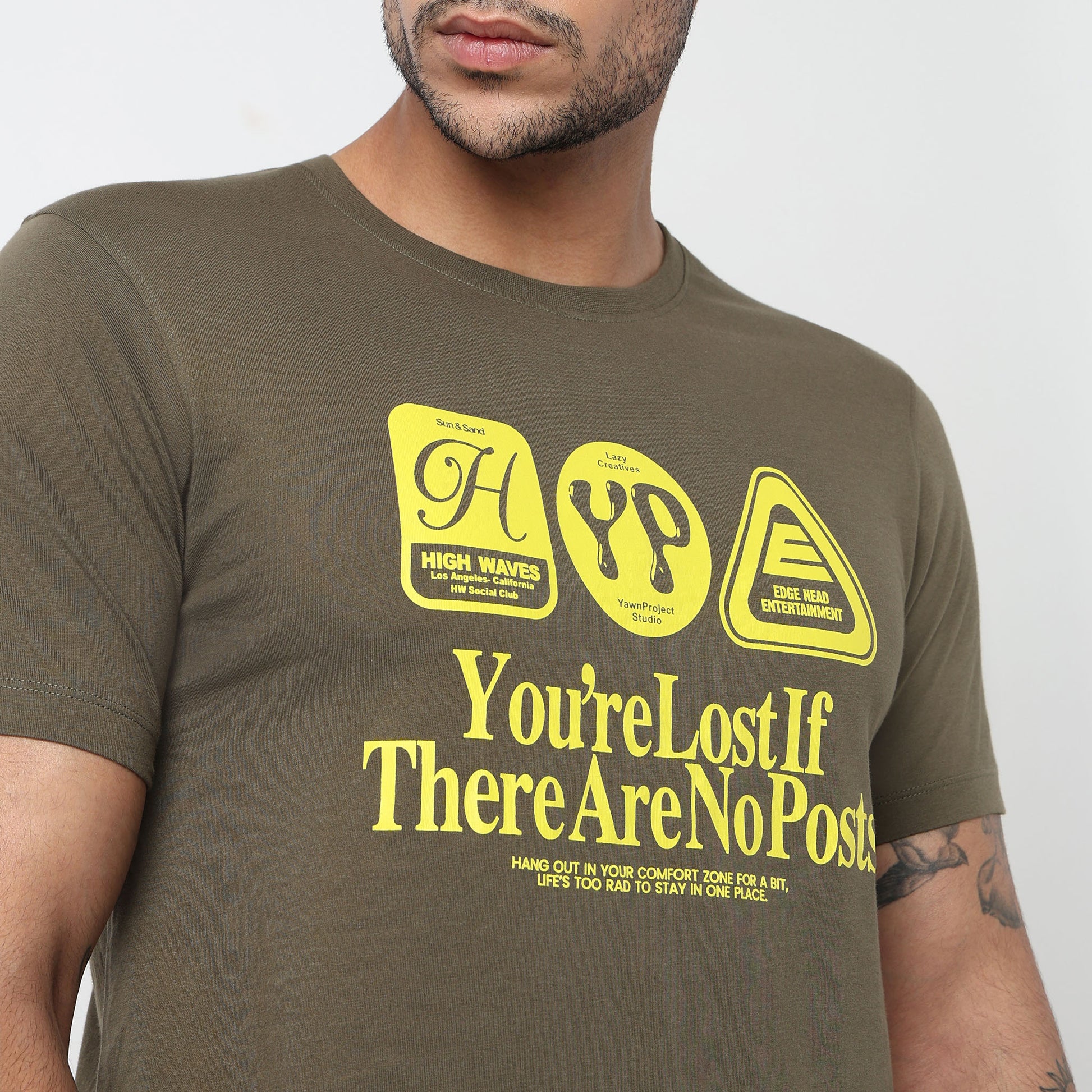 Cotton Crew Neck Graphitee