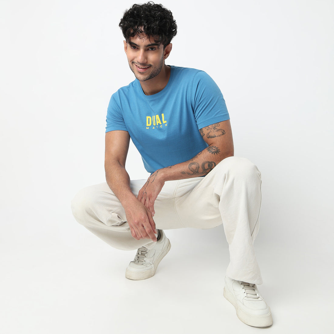 Cotton Crew Neck Graphitee